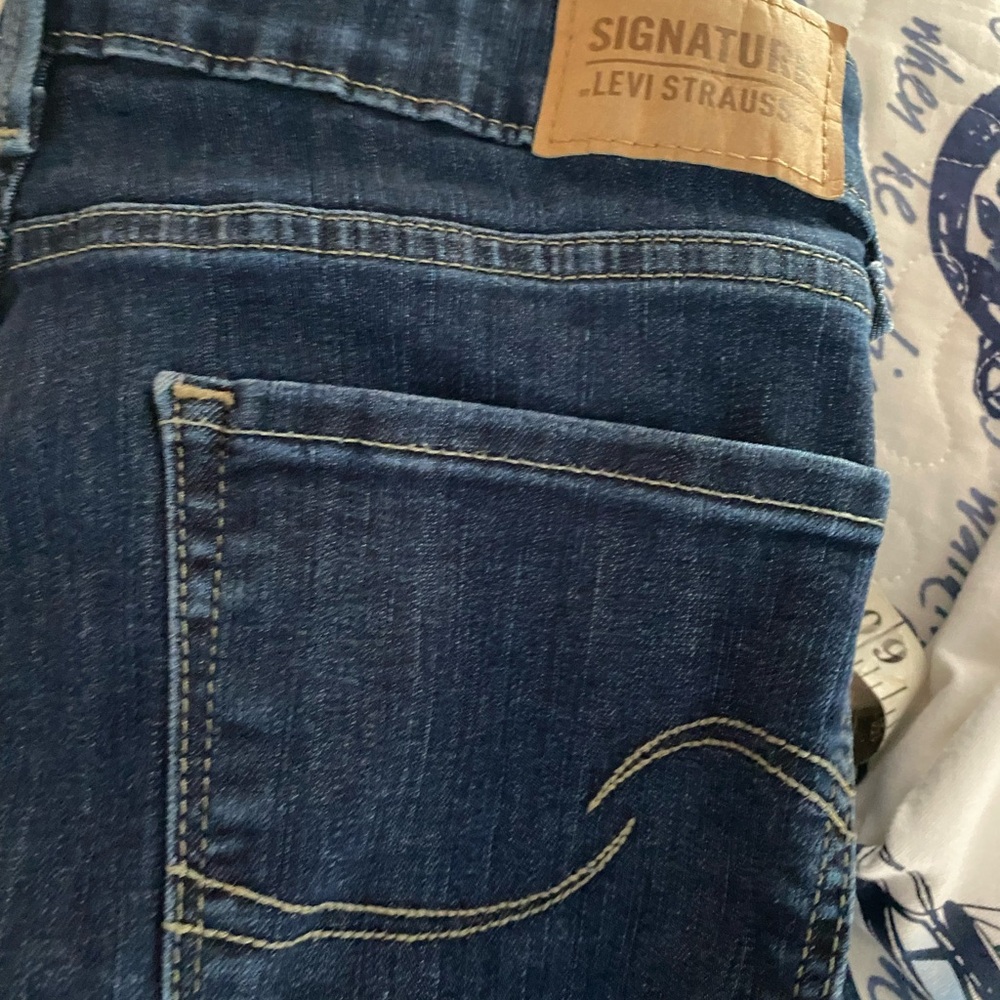 Levi's Blue Straight Jeans Classic Indigo - Picture 6 of 11